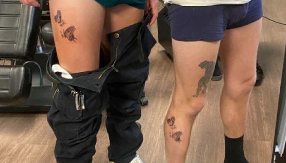 Lukas og Victor har fået en venskabstatovering (Foto: privat)
