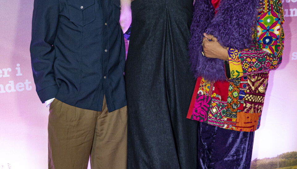Thomas Hwan, Sofie Torp og Hella Joof til premiere på 'Meter i sekundet'. (Foto: Michael Stub)