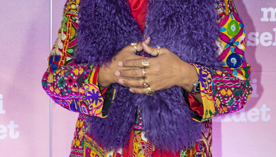 Hella Joof til premiere på 'Meter i sekundet'. (Foto: Michael Stub)