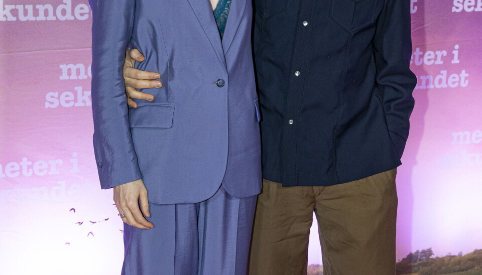 Thomas Hwan og  Johanne Louise Schmidt til premiere på 'Meter i sekundet'. (Foto: Michael Stub)