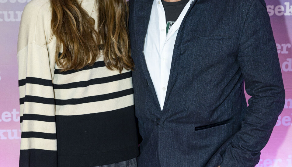 Ole Christian Madsen med ledsager til premiere på 'Meter i sekundet'. (Foto: Michael Stub)