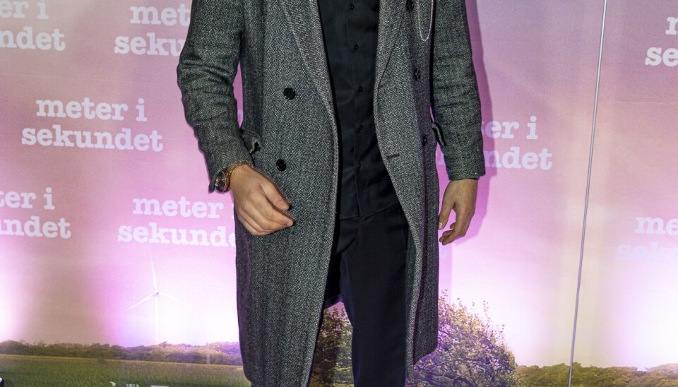 Afshin Firouzi til premiere på 'Meter i sekundet'. (Foto: Michael Stub)