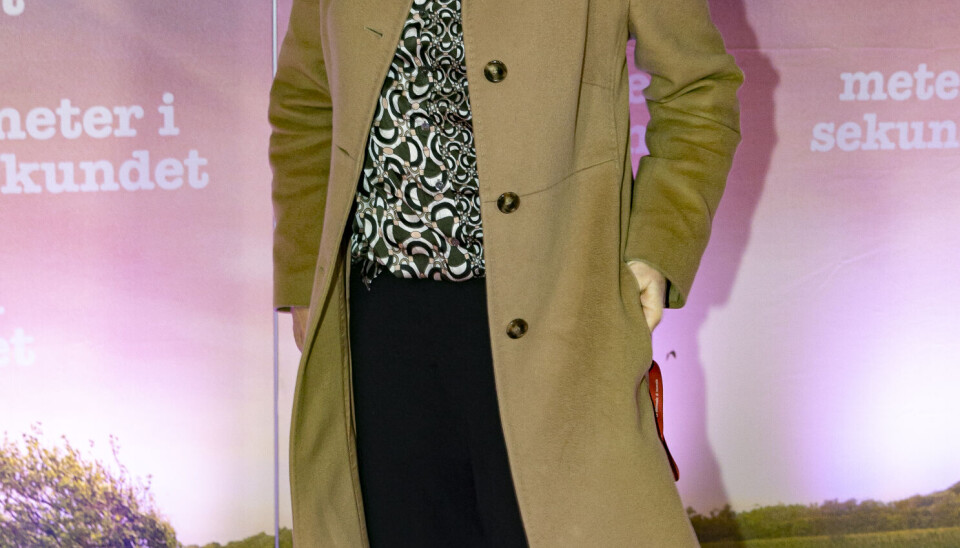 Bodil Jørgensen til premiere på 'Meter i sekundet'. (Foto: Michael Stub)