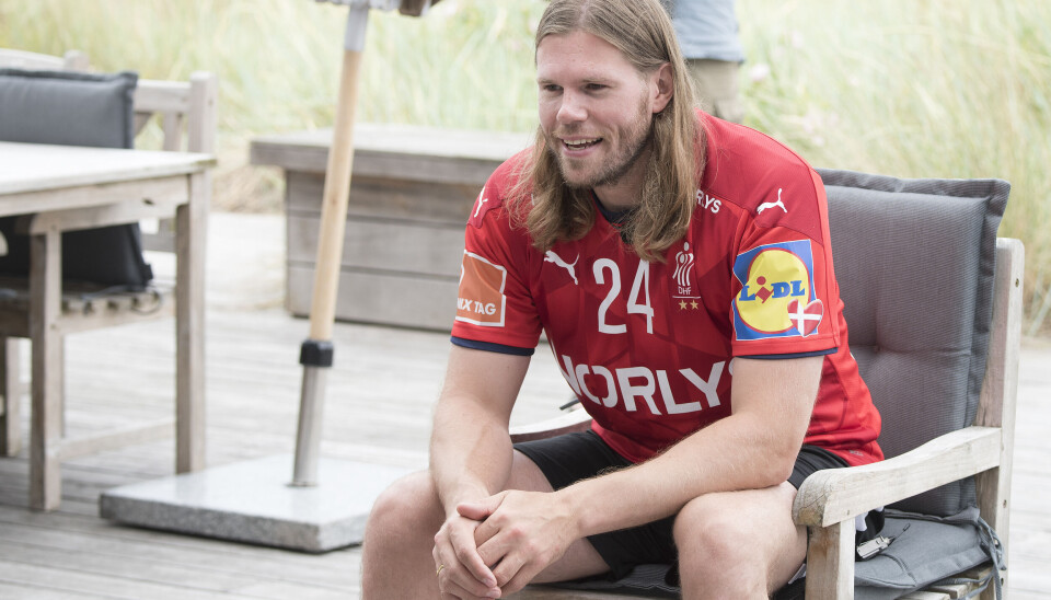 Pressemøde med Danmarks håndboldlandshold (herrer) Mikkel Hansen