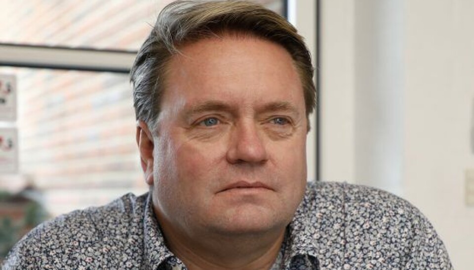 Johnny Hansen i sit hjem i Hurup. (Foto: Niels Henrik Dam)