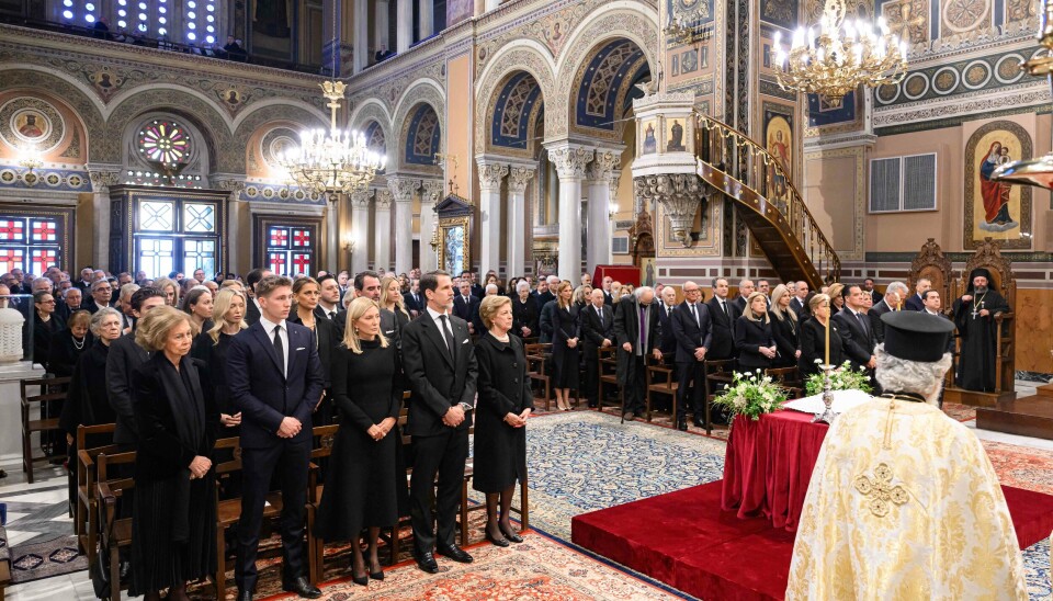 Mindehøjtidelighed for kong Konstantin i Athen. (Foto: Nikolas Kominis)