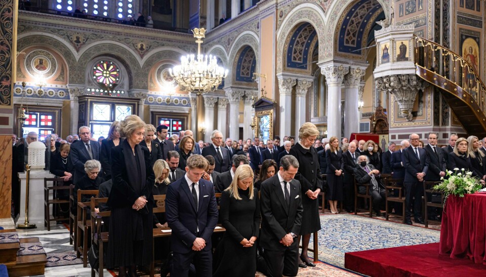 Mindehøjtidelighed for kong Konstantin i Athen. (Foto: Nikolas Kominis)
