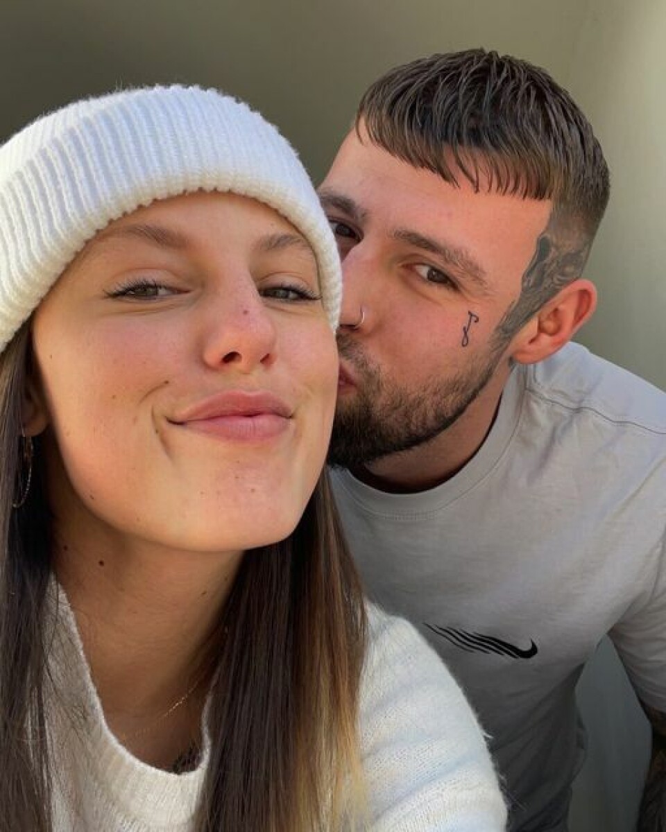 Tobias Friberg og kæresten Josefine Lindegaard