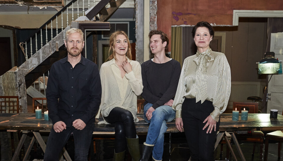 Arvingerne pressemøde 2016Marie Bach HansenMikkel Boe Følsgaard Carsten BjørnlundTrine Dyrholm