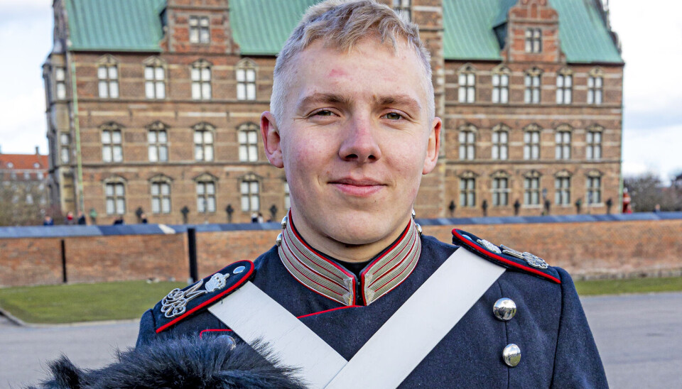 Garder Mads Karrebæk Mortensen fra Næstved er uddannet klejnsmed, og han håber at
gøre karriere som professional
soldat efter værnepligten.