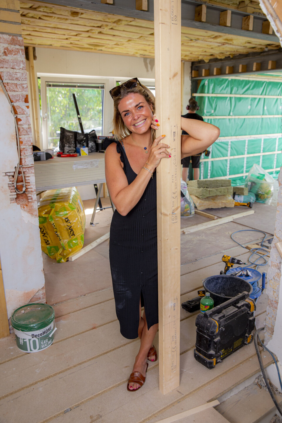 Ditte Julie Jensen i byggeprocessen af sit hjem i Kastrup 25/07/2022