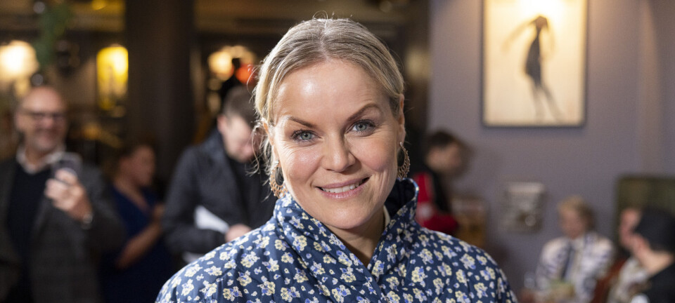 I stor sorg: Cecilie Hothers far er død